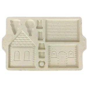 Longaberger Pottery 1995 Gingerbread Country Cottage Baking Mold